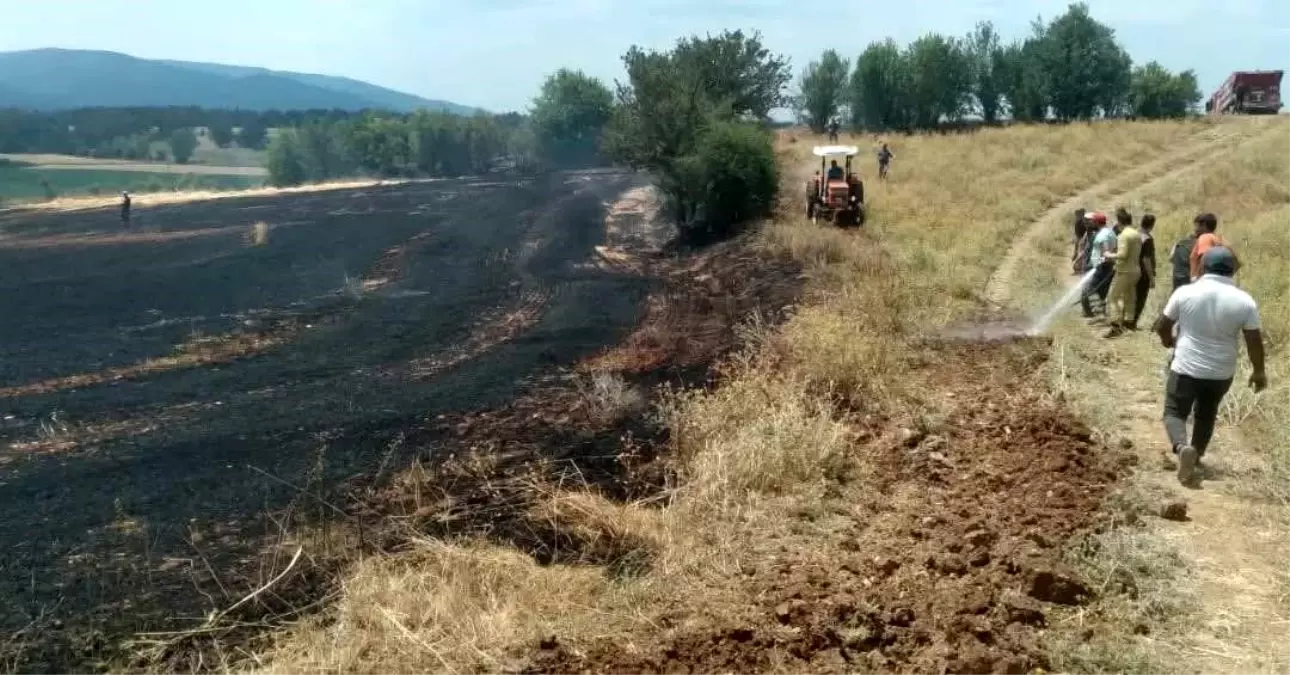 Kastamonu'da Tarım Arazisinde Yangın Çıktı