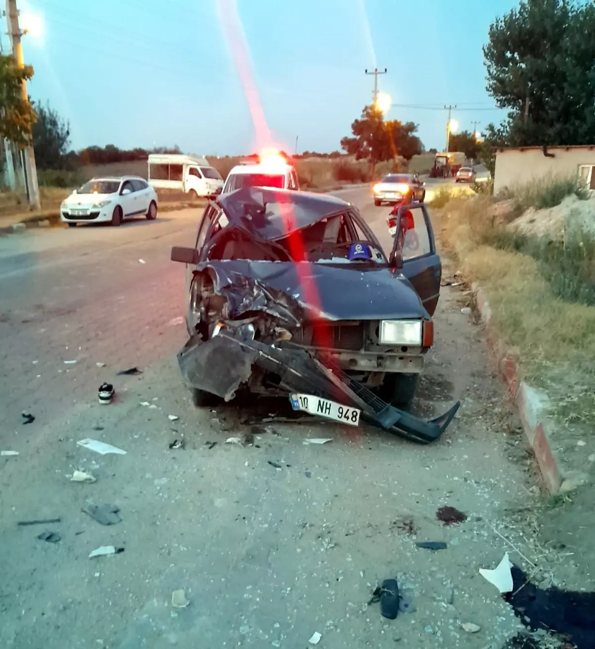 Meriç'te Trafik Kazası: Motosiklet Sürücüsü Hayatını Kaybetti