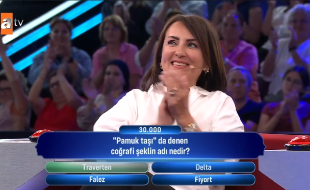 'Pamuk taşı' da denen coğrafi şeklin adı nedir?