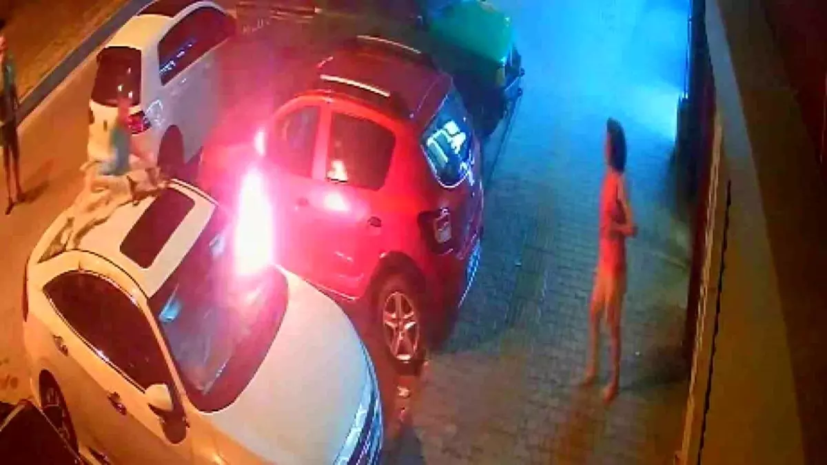 Samsun'da Otomobili Ateşe Veren Şahıs Gözaltına Alındı