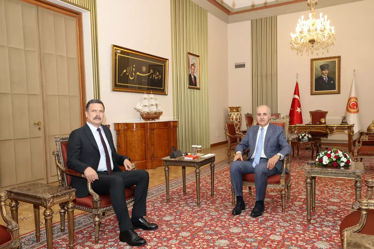 Numan Kurtulmuş, Erkan Baş'ı Kabul Etti