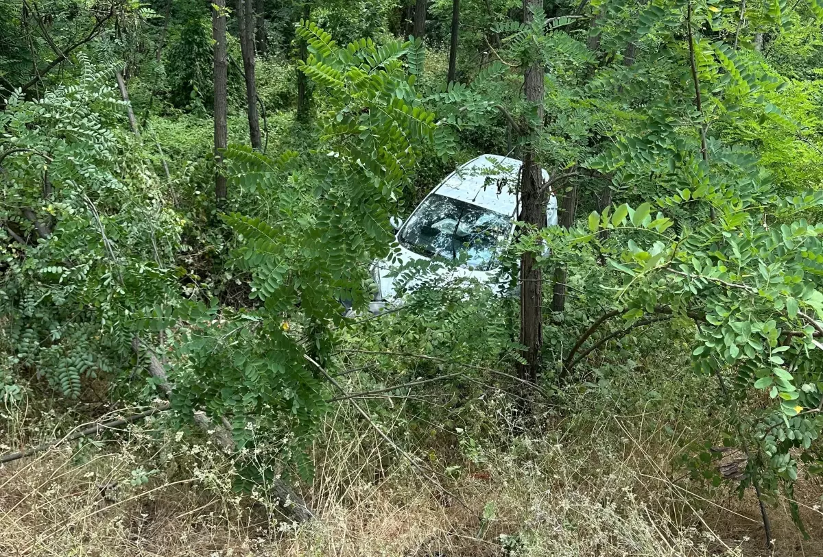 Kestel'de Otomobil Şarampole Yuvarlandı, 3 Yaralı