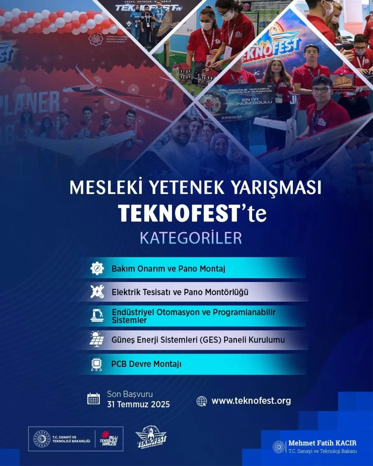 Mesleki Yetenek Yarışması TEKNOFEST'te Başlıyor