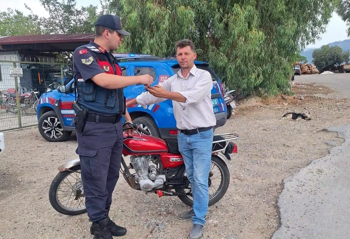 Aydın'da Çalıntı Motosiklet Kontrolünde Ele Geçirildi