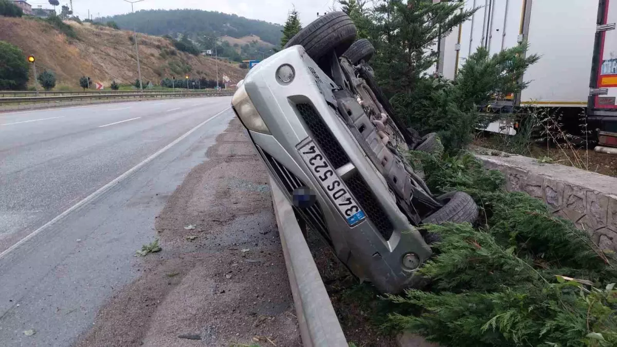 Samsun'da Kaza: Emniyet Kemeri Hayat Kurtardı
