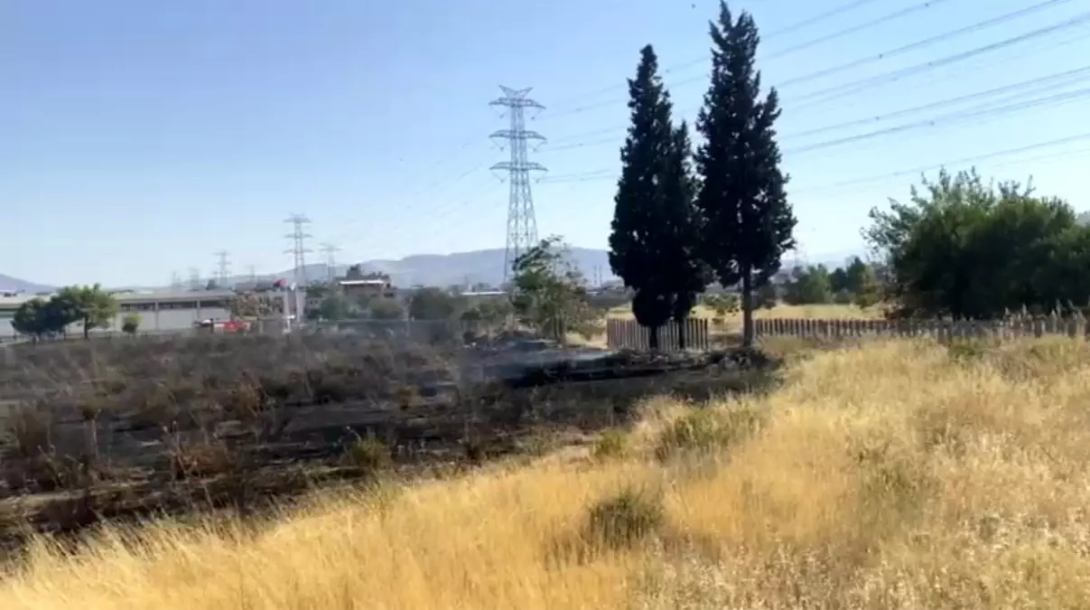İzmir'de Otluk Alanda Çıkan Yangın AVM Otoparkına Sıçradı