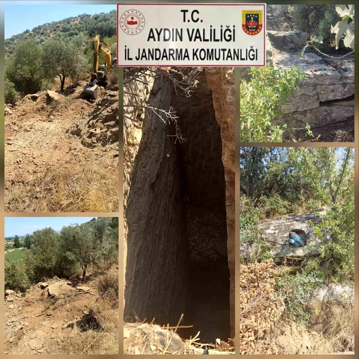 Söke'de Kaçak Kazı Yapan İki Şüpheli Suçüstü Yakalandı