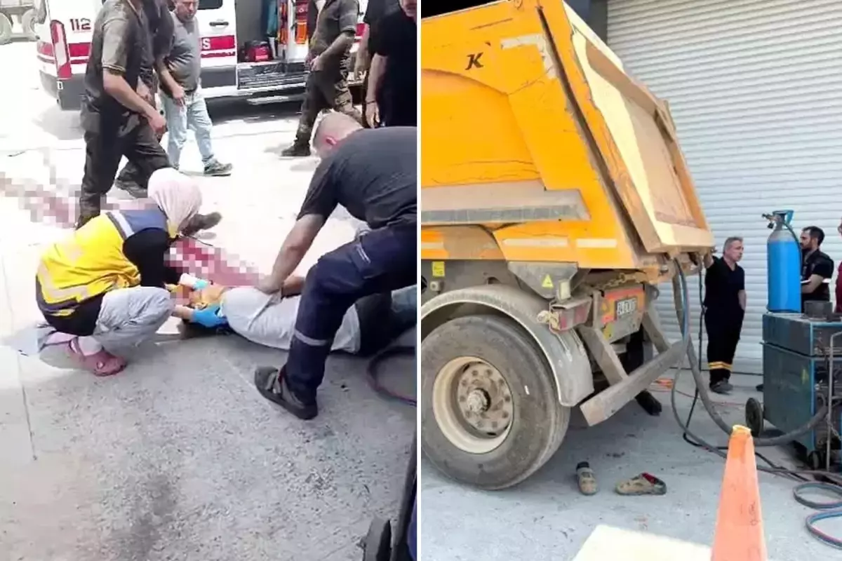 Kaynak yapan ustayı izleyen tır şoförü feci şekilde can verdi