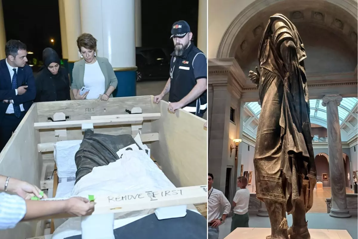 Roma İmparatoru Marcus Aurelius'un heykeli, 65 yıl sonra Türkiye'de