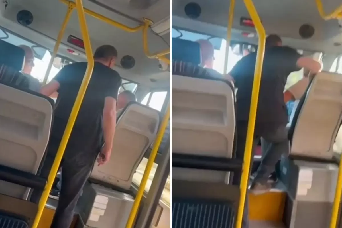 'Ayağıma bastın' tartışmasında yolcuya yumruk attı: Seni delik deşik ederim