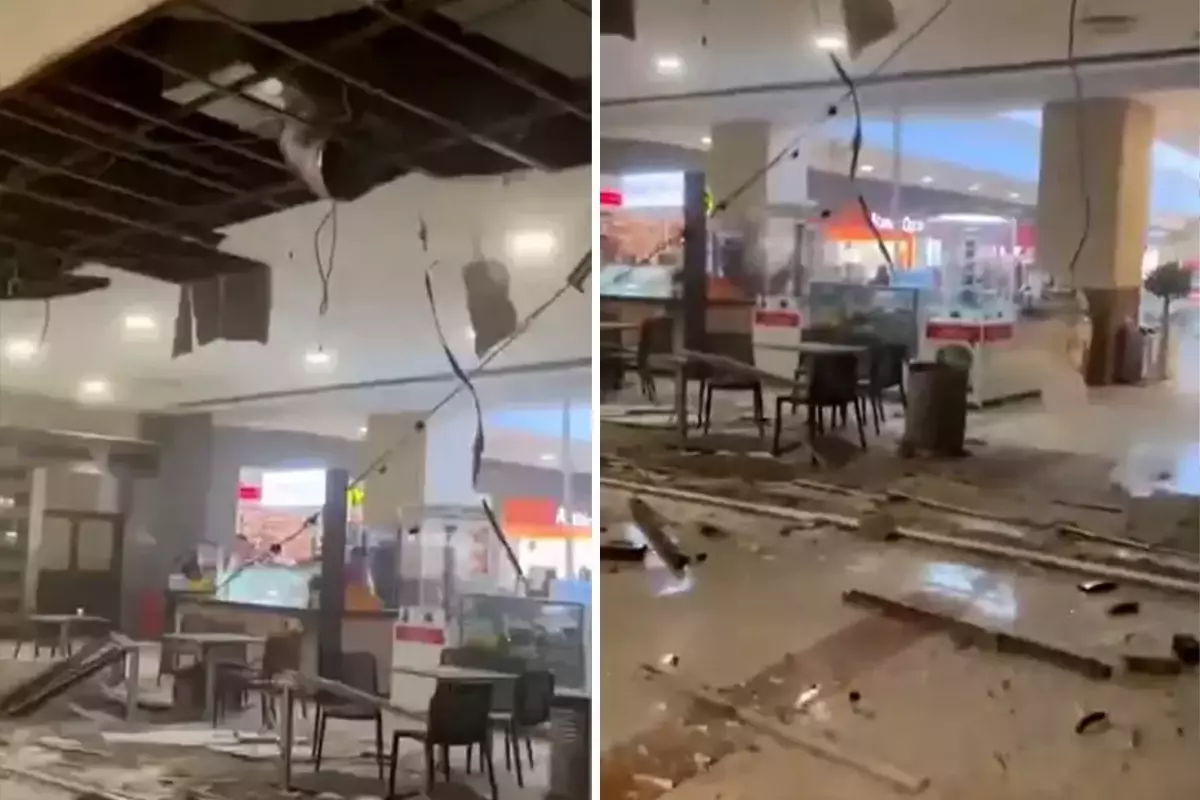 Beylikdüzü'ndeki alışveriş merkezinde asma tavan çöktü! 1 kişi yaralandı