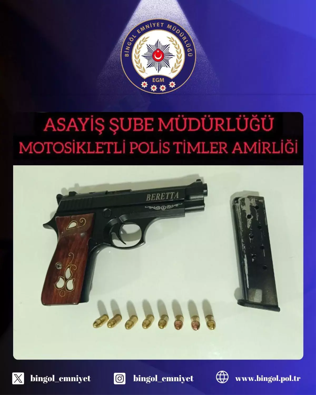 Bingöl'de Ruhsatsız Silah Operasyonu