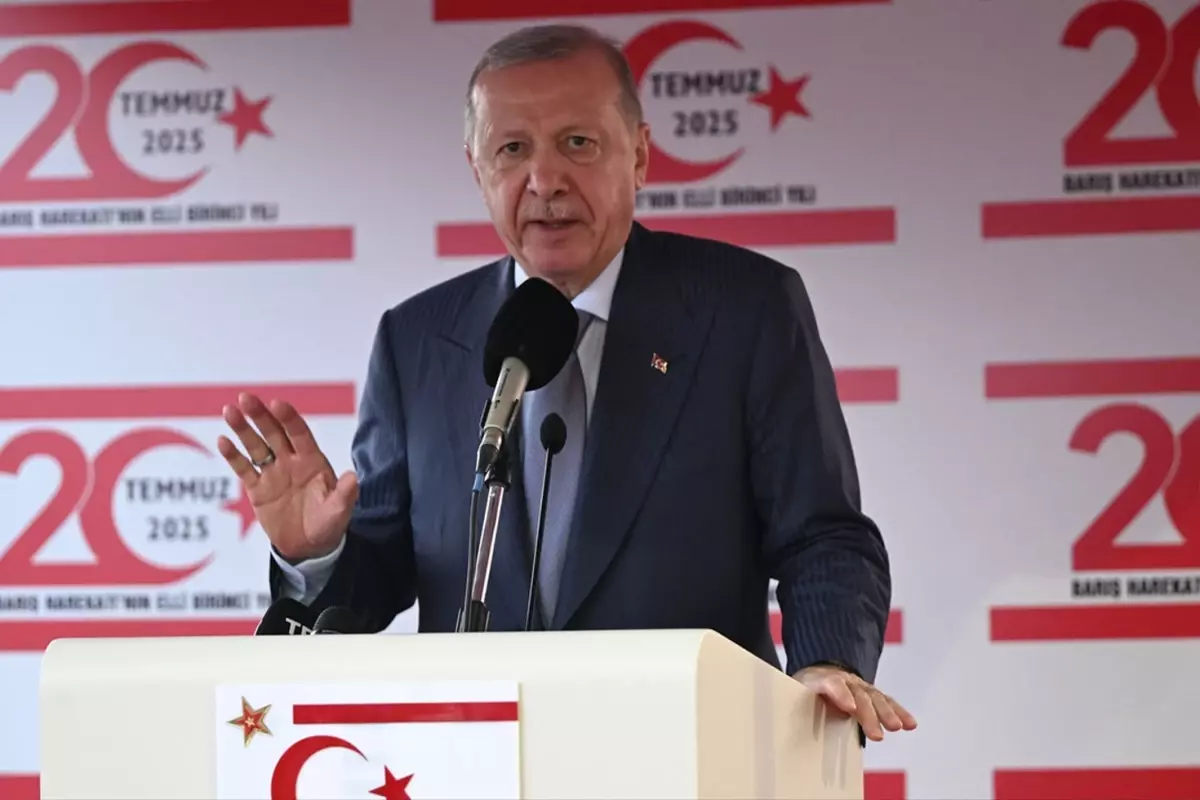 Cumhurbaşkanı Erdoğan: Kıbrıs'ta federasyon modeline dayanan BM parametreleriyle vakit kaybedemeyiz