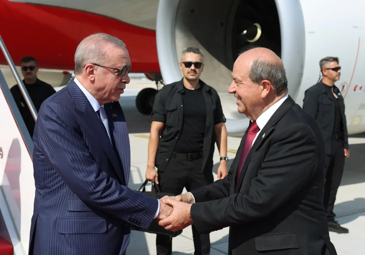 Cumhurbaşkanı Erdoğan KKTC'ye gitti
