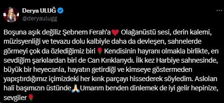 Derya Uluğ's performance of Şebnem Ferah! Some liked it, some said 'It wasn't good'