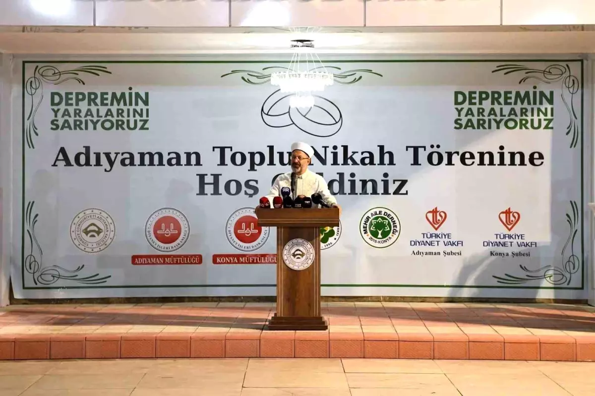 Diyanet İşleri Başkanı Ali Erbaş: Gençlerin Evliliği En Büyük Derdimiz Olmalı