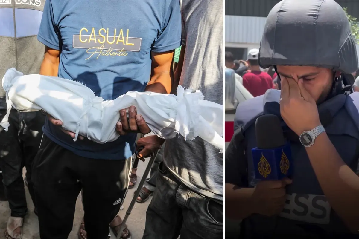 İsrail yardım için bekleyen sivilleri hedef aldı! Gazeteci canlı yayında gözyaşlarına boğuldu