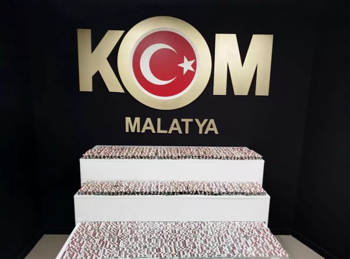 Malatya'da 8 Bin 120 Adet Sentetik Ecza Ele Geçirildi