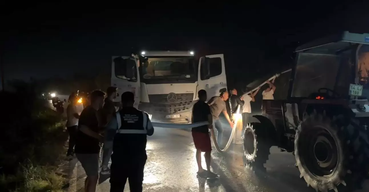 Sakarya'da Orman Yangını Tarım Arazilerine Sıçradı