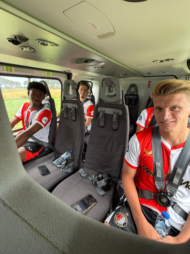 They landed their new transfers on the field by helicopter! There is also a familiar name