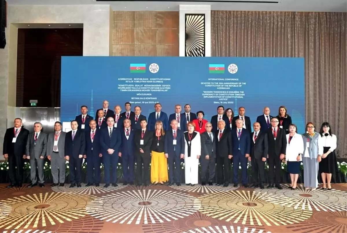 Anayasa Mahkemesi Başkanı Özkaya, Azerbaycan'da Uluslararası Konferansa Katıldı