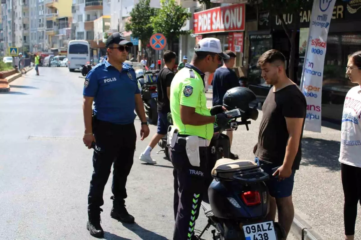 Aydın'da Motosiklet Denetimleri Devam Ediyor