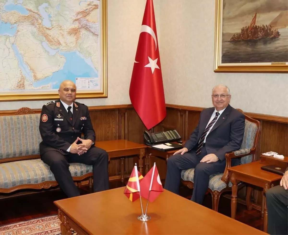 Milli Savunma Bakanı Güler, Kuzey Makedonya Genelkurmay Başkanını Kabul Etti