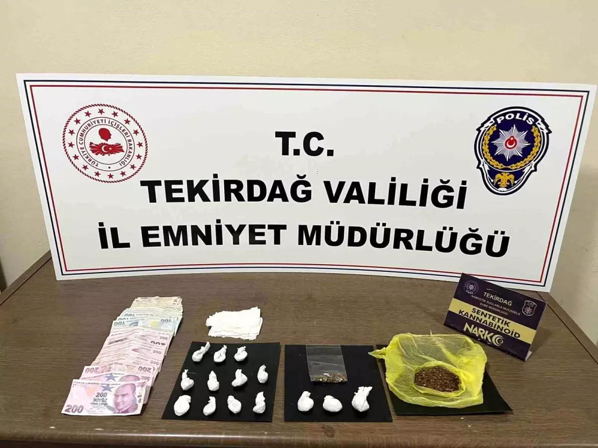 Tekirdağ'da Narkotik Operasyonu: Uyuşturucu ve Para Ele Geçirildi