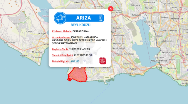 İstanbul BEYLİKDÜZÜ su kesintisi! 21-22 Temmuz İSKİ Beylikdüzü su kesintisi ne zaman bitecek, sular ne zaman gelecek?