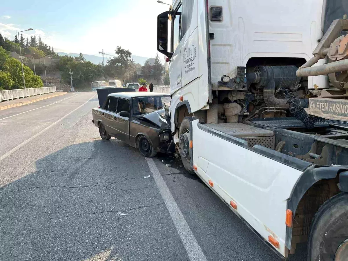 Kahramanmaraş'ta Trafik Kazası: 1 Yaralı