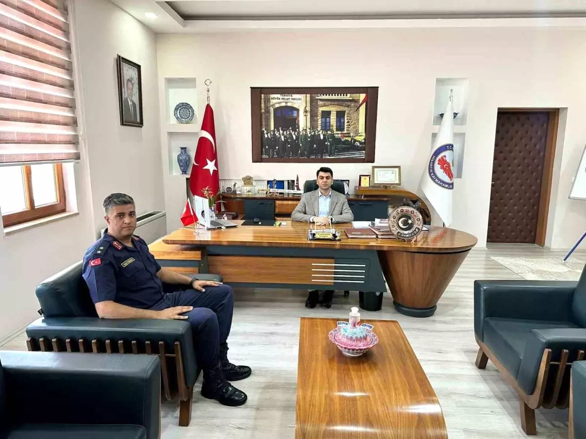 Hisarcık'a Atanan Jandarma Üsteğmen Kaan Nayman Göreve Başladı