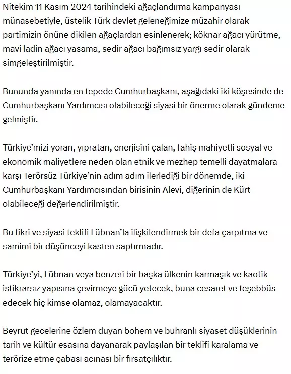 Bahçeli's striking statement regarding Kurds and Alevis