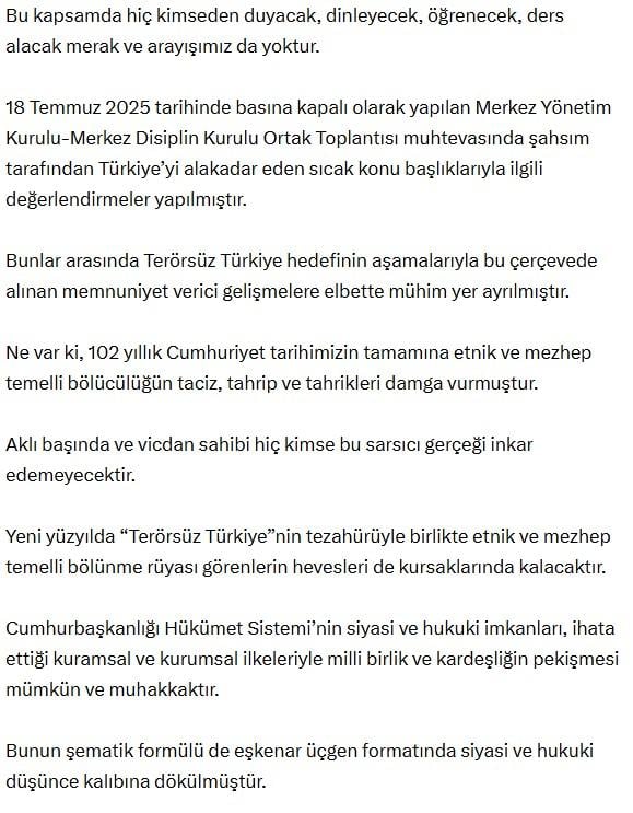 Bahçeli's striking statement regarding Kurds and Alevis
