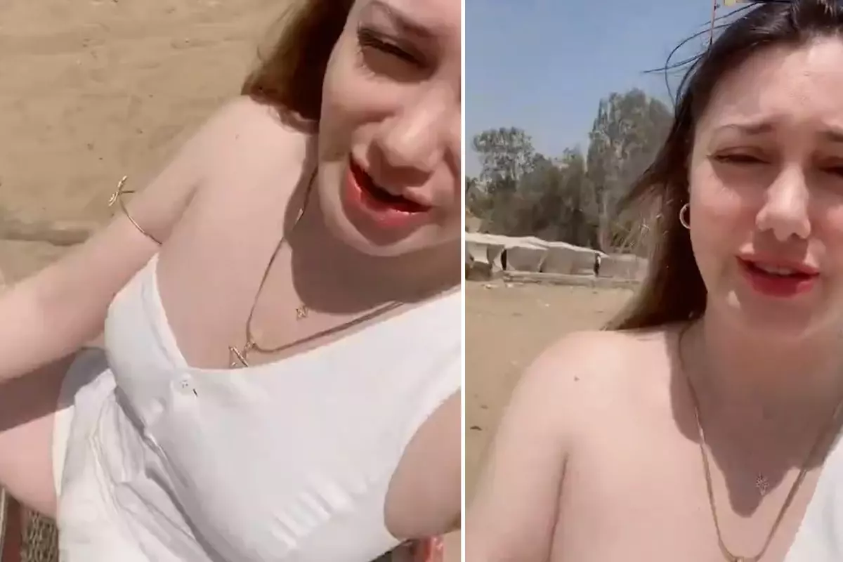 Mısır'da kısa şortla deveye bindi, sonrasında olanlar inanılmaz