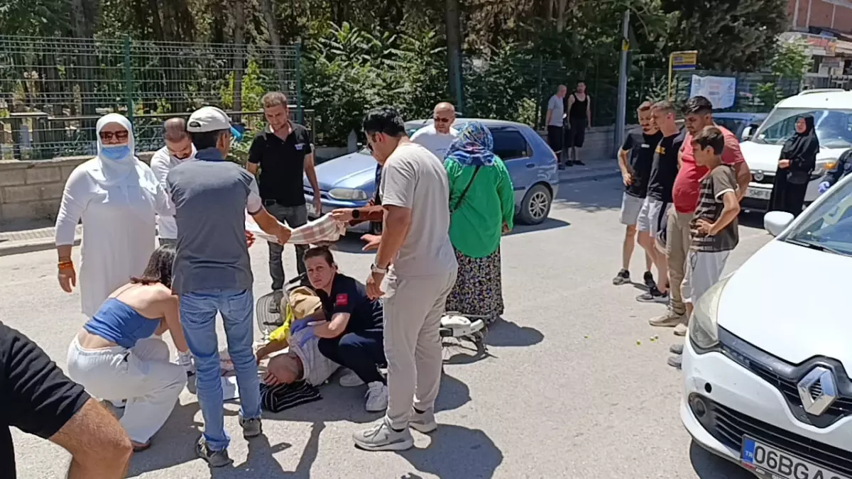 İnegöl'de Bisikletli Yaşlı Adam Yaralandı