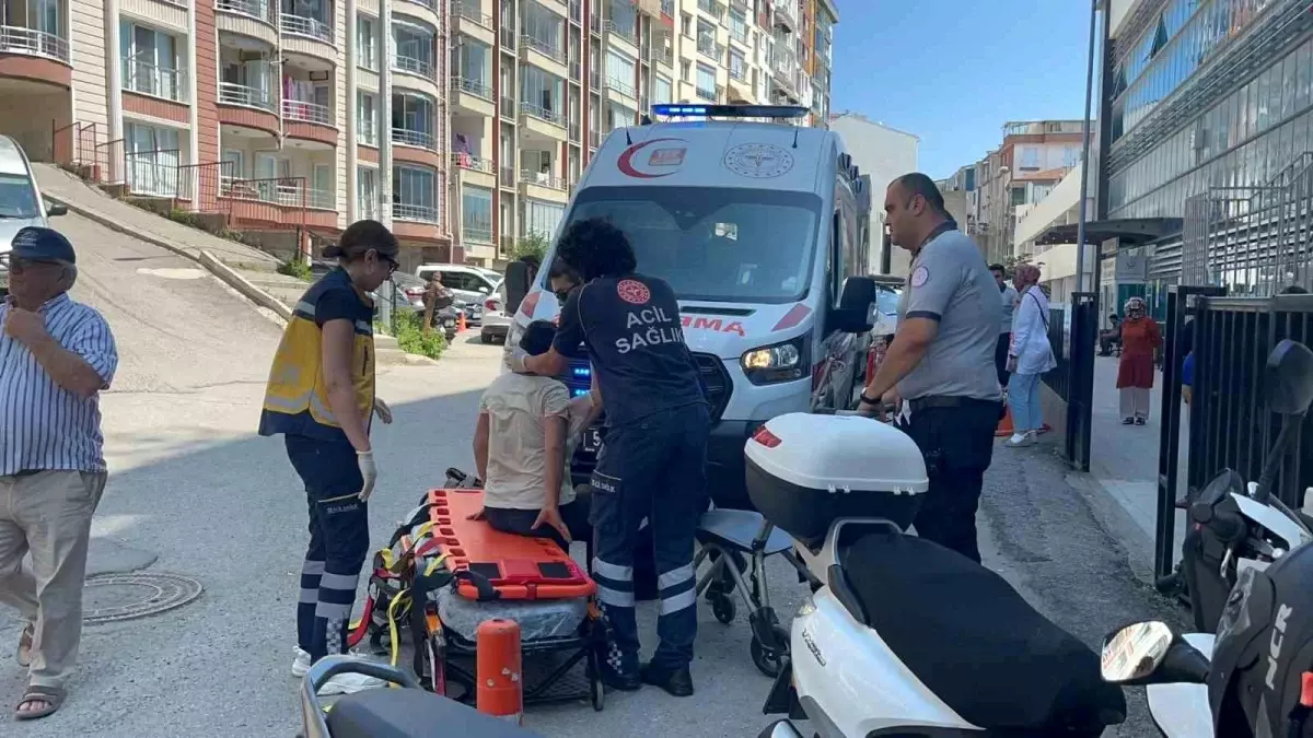 Sinop'ta Elektrikli Motosikletin Devrilmesi Sonucu Kaza
