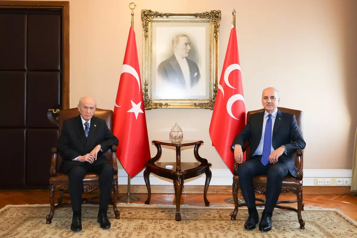 TBMM Başkanı Numan Kurtulmuş, MHP Lideri Devlet Bahçeli'yi Ziyaret Etti
