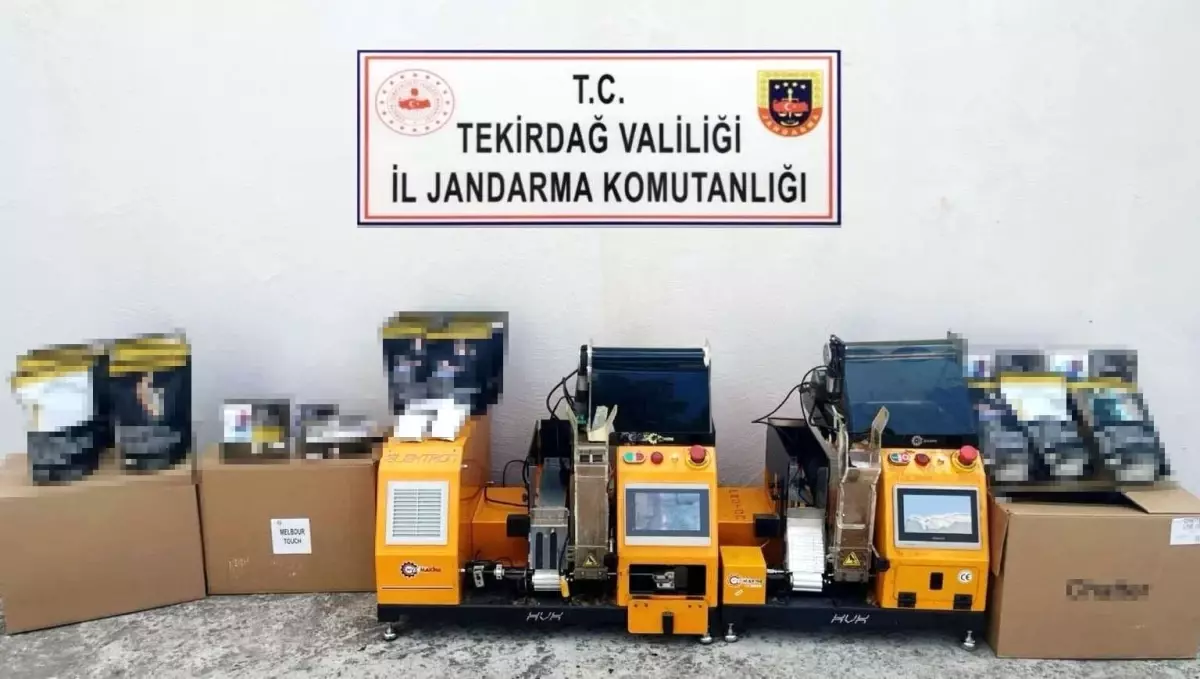 Tekirdağ'da Kaçak Tütün ve Silah Operasyonu