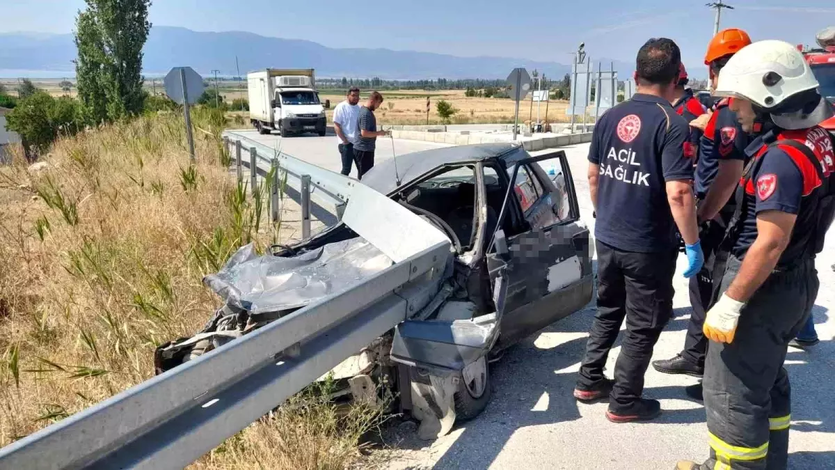 Burdur-Fethiye Kara Yolunda Trafik Kazası: Bir Yaralı