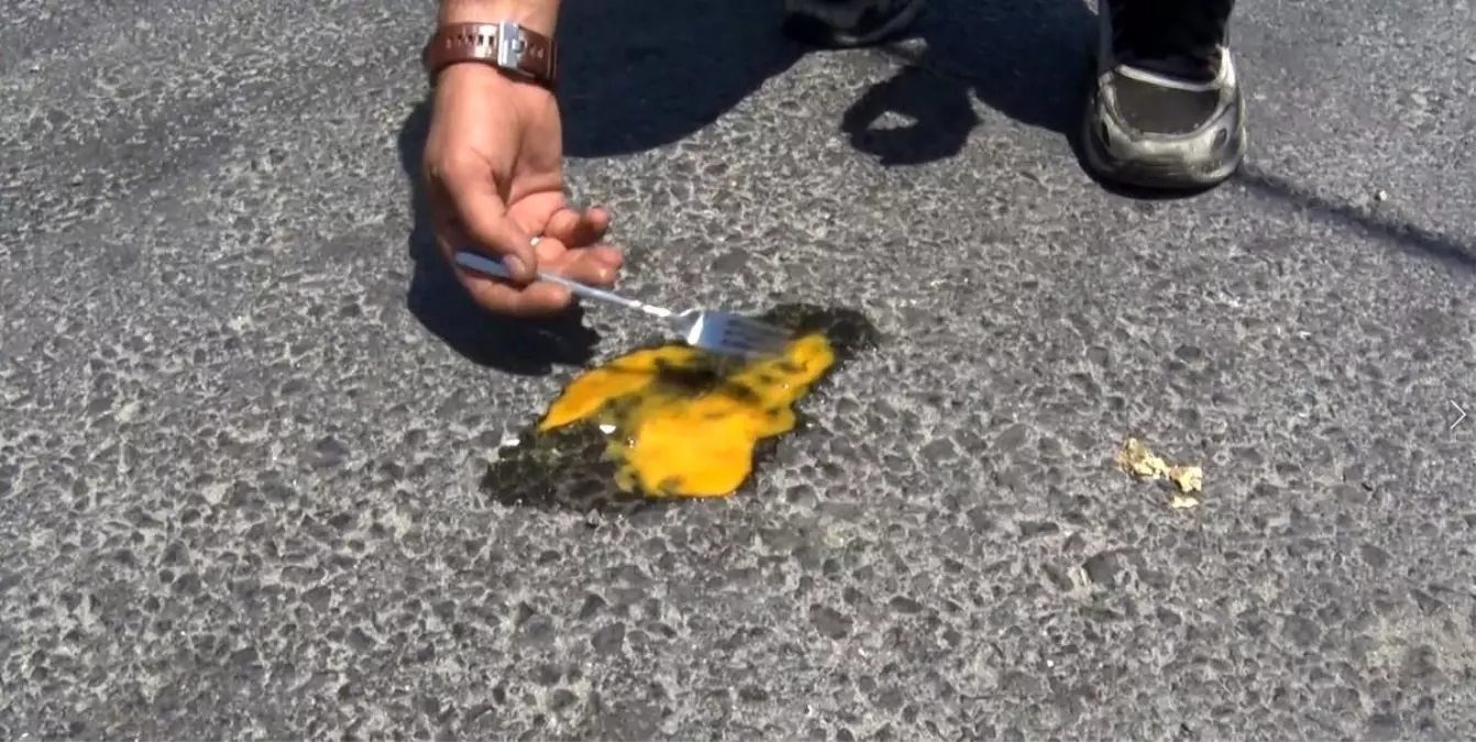 İstanbul'da Sıcaklıktan Yumurtalar Pişiyor