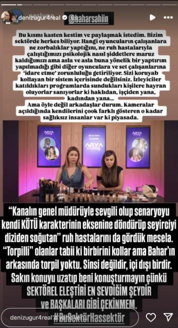Deniz Uğur, Mine Tugay'a ne dedi? Deniz Uğur'dan Bahar Şahin'e destek! Deniz Uğur, Mine Tugay'a ne dedi? Deniz Uğur'dan Bahar Şahin'e destek!