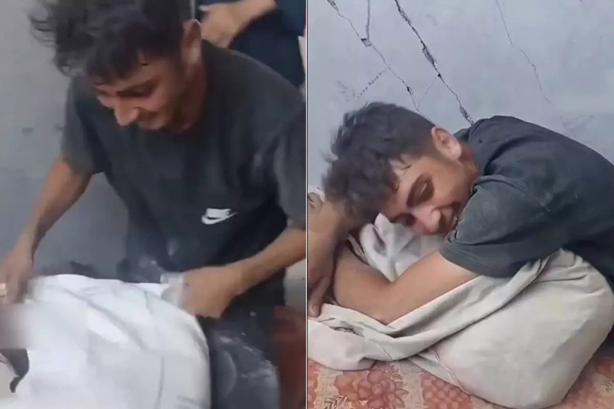 Gazzeli gencin un sevinci kameralara yansıdı