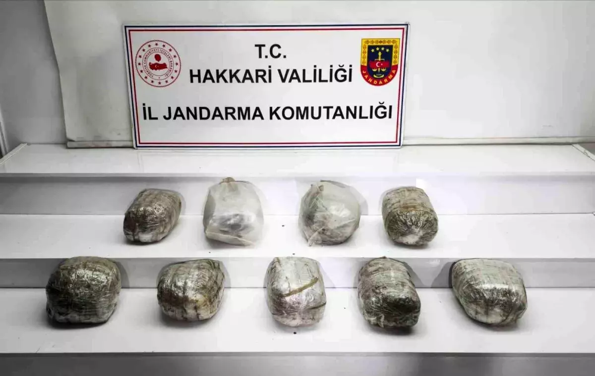 Hakkari'de Jandarmadan Uyuşturucu Operasyonu: 14 Kilogram Skunk Ele Geçirildi