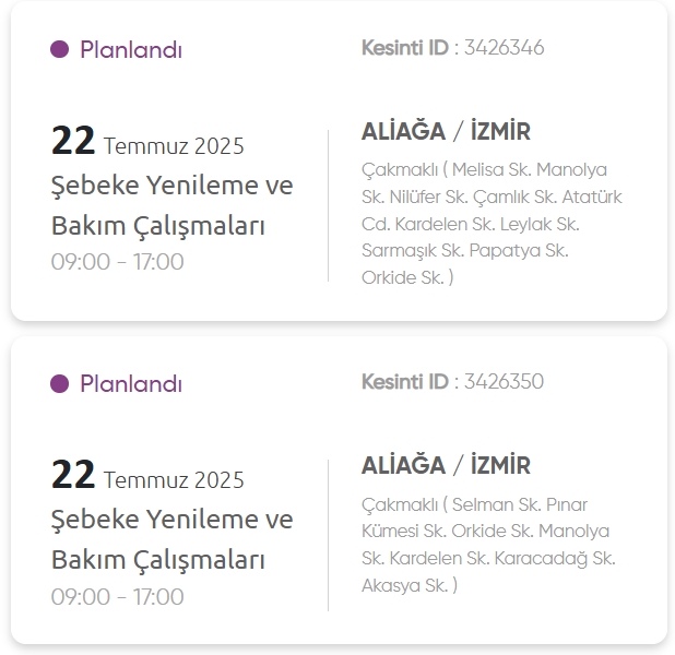 İzmir GEDİZ elektrik kesintisi! 22 Temmuz İzmir'de elektrik kesintisi ne zaman bitecek, elektrikler ne zaman gelecek?