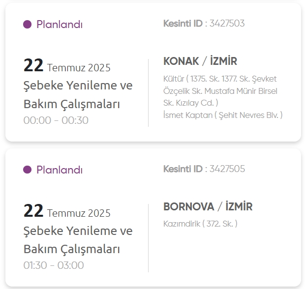 İzmir GEDİZ elektrik kesintisi! 22 Temmuz İzmir'de elektrik kesintisi ne zaman bitecek, elektrikler ne zaman gelecek?