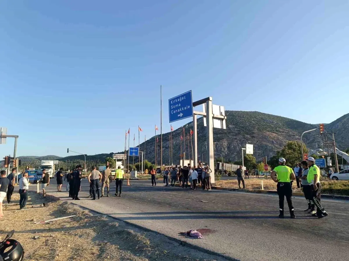 Manisa'da Trafik Kazası: 1 Ölü, 1 Yaralı