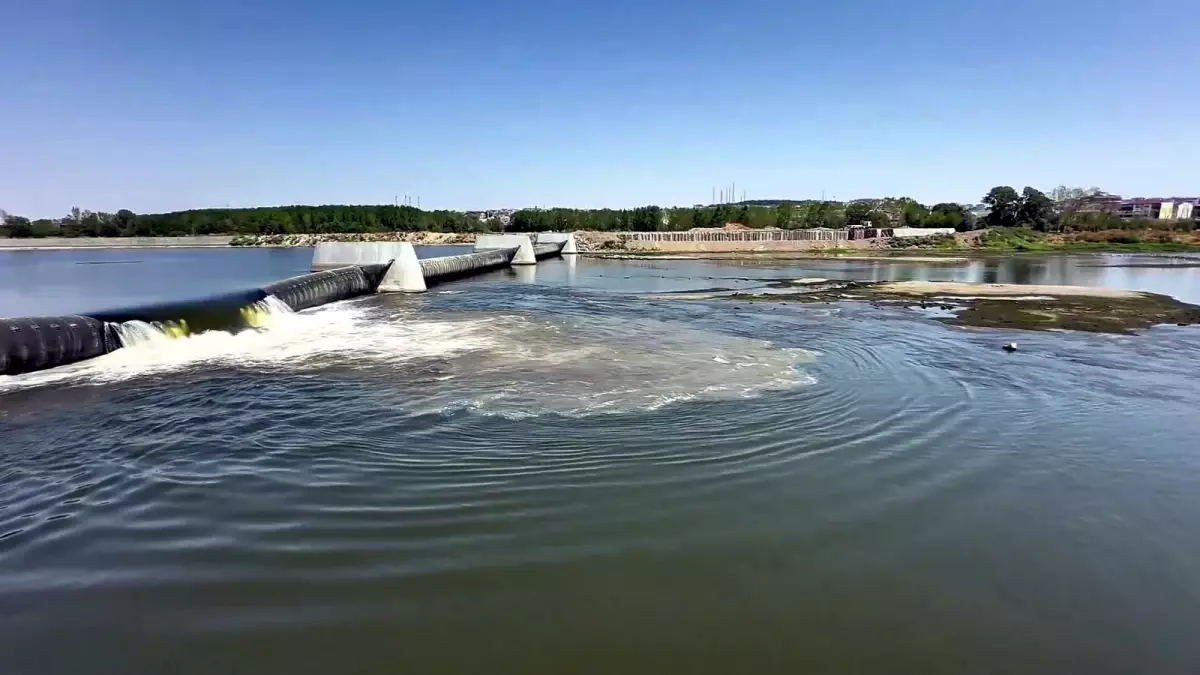 Edirne'de Meriç Nehri'nden Tarımsal Sulama İçin Su Bırakıldı