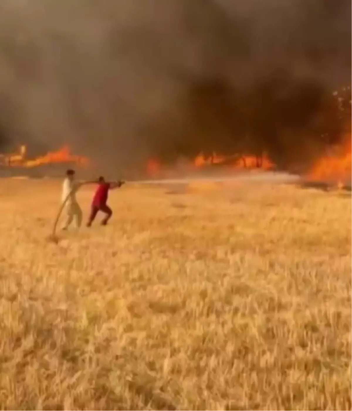 Alev Hortumu Oluştu: Yangınla Mücadele Devam Ediyor