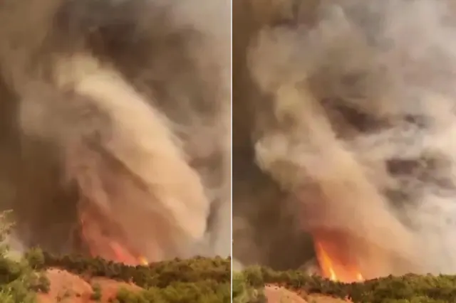 The fire spreading from Sakarya to Bilecik is growing! The gas station has been evacuated