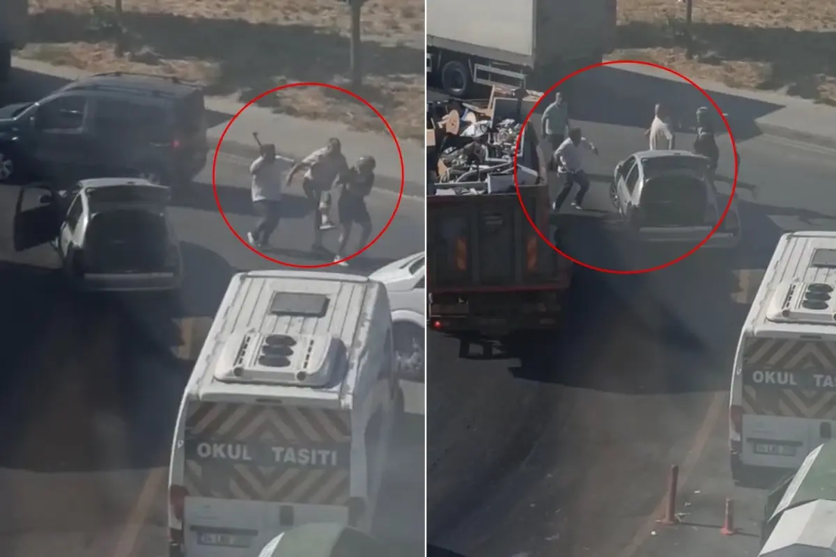 Trafikte yol verme kavgası: Sürücü bagajdan aldığı keserle saldırdı